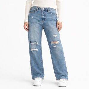 BP Light Wash Distressed Denim Straight Leg Ripped -Women’s Sz 28